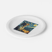 Deutsch Kurzzeitiger Zeiger 2 Niedliches HundeHall Pappteller (Schrägansicht)