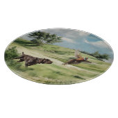 Deutsch Kurzzeitiger Zeiger auf einen Fasan Schneidebrett (Ecke)