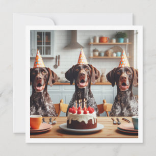 Deutsch Kurzzeitiger Zeiger, Hundegeburt Einladung