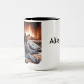 Deutsch Kurzzeitpointer Sleeping Weihnachtsfeier T Tasse (Zentrum)