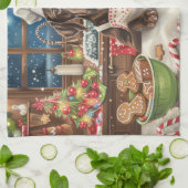 Deutsch Kurzzeitreise Backen: Festlich Geschirrtuch (Gefaltet)