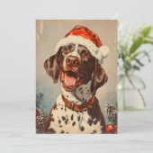 Deutsch Kurzzeitweilig Pointer Weihnachten (Stehend Vorderseite)
