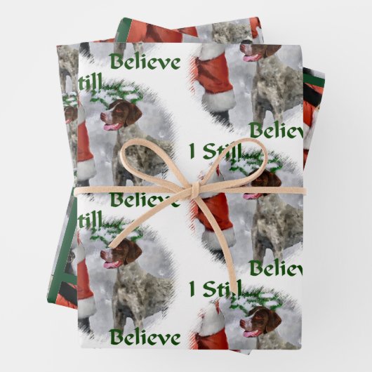Deutsch Kurzzeitweilig Pointer Weihnachten Geschenkpapier Set (Beispiel)
