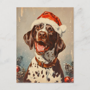 Deutsch Kurzzeitweilig Pointer Weihnachten Postkarte
