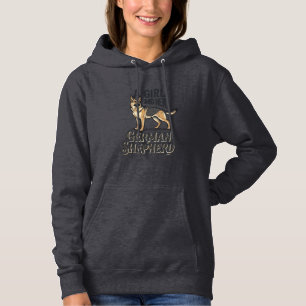 Deutsch Langhaar Mädchen-Shirt Vintage Hundeliebha Hoodie