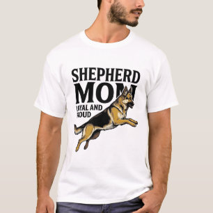 Deutsch Langhaar-Mutter-Shirt Vintage Gravur Hunde T-Shirt