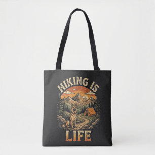 Deutsch Langhaar-Wanderabenteuer Vintage Tasche