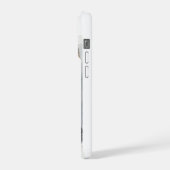 Deutsch Langhaar-Wasserfarbenporträt iPhone Hülle (Linke Seite)