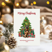 Deutsch Langhaar Weihnachtskarte Feiertagskarte