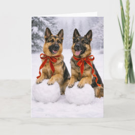 Deutsch Langhaar Weihnachtskarte Karte