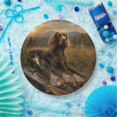 Deutsch Langhaariger Vorstehhund Jagdbegleiter Pappteller (Party)
