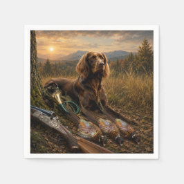 Deutsch Langhaariger Vorstehhund Jagdbegleiter Serviette