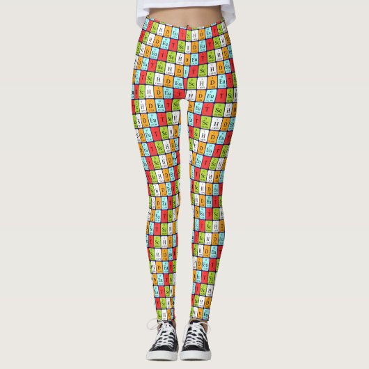 Deutsch patriotische Periodentafel Leggings (1) (Vorderseite)
