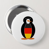 Deutsch Pinguin - Deutscher Flaggen Pinguin Button (Vorne & Hinten)