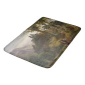 Deutsch-romantische Landschaft mit Klosteranlage Badematte (Schrägansicht)