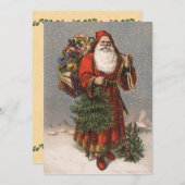 Deutsch-Sankt-Weihnachtskarte Feiertagskarte (Vorne/Hinten)