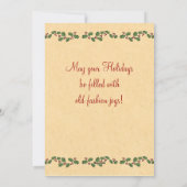 Deutsch-Sankt-Weihnachtskarte Feiertagskarte (Rückseite)