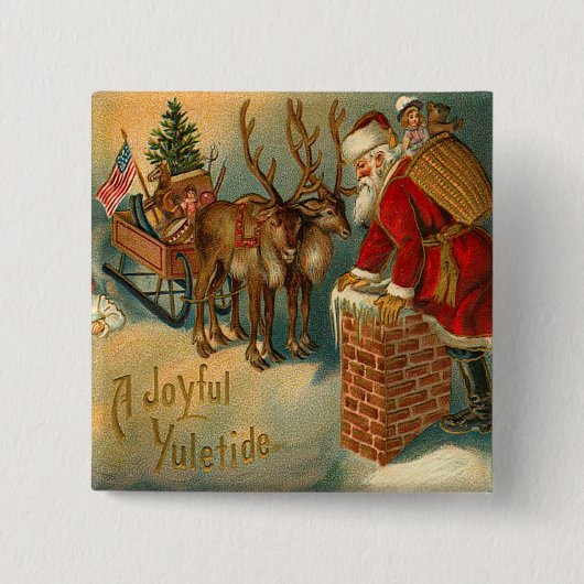 Deutsch-Sankt-Weihnachtsknopf Button (Vorderseite)