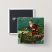 Deutsch-Sankt-Weihnachtsknopf Button (Vorne & Hinten)