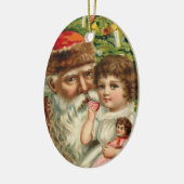 Deutsch-Sankt-Weihnachtsverzierung Keramikornament (Links)