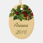 Deutsch-Sankt-Weihnachtsverzierungen Keramik Ornament (Hinten)