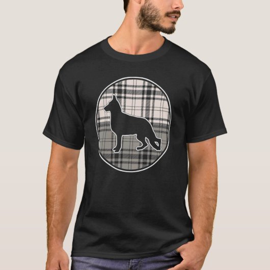 Deutsch-Schweizer-Hund Kariert T-Shirt (Vorderseite)