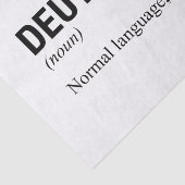 DEUTSCH SEIDENPAPIER (Ausschnitt)