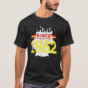 Deutsch seit 1962 Heritage Deutsche Flagge Pride V T-Shirt