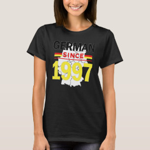 Deutsch seit 1997 Heritage Deutsche Flagge Pride V T-Shirt