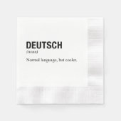 DEUTSCH SERVIETTE (Vorderseite)