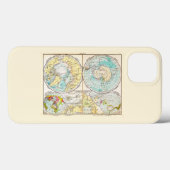 Deutsch-sprachige Polar Map Case-Mate iPhone Case (Rückseite (Horizontal))