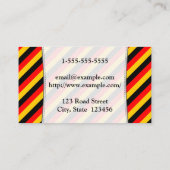 Deutsch-Übersetzer-Visitenkarte Visitenkarte (Rückseite)