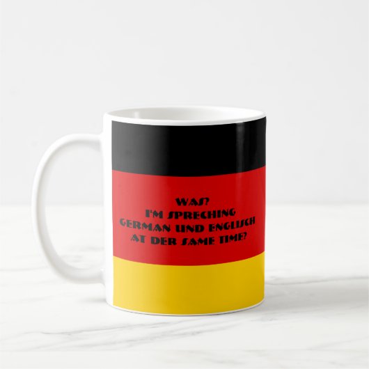 Deutsch und Englisch Kaffeetasse (Links)
