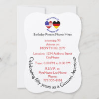 Deutsch USA Herz Flaggen Erbe