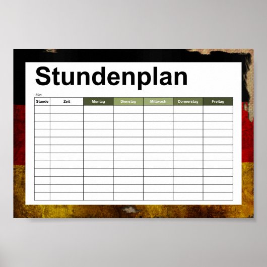 Deutsch - Vintag.. Poster (Vorne)