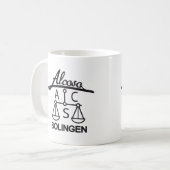 Deutsch ww2 Alcoso Solingen Kaffeetasse (Vorderseite Links)