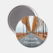 Deutsche Alleenstraße Magnet (Vorderseite/Rückseite)