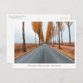 Deutsche Alleenstraße Postkarte (Vorne/Hinten)