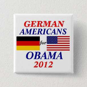 Deutsche Amerikaner für Obama Button