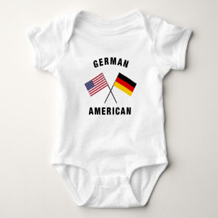 Deutsche amerikanische Flagge Baby Strampler
