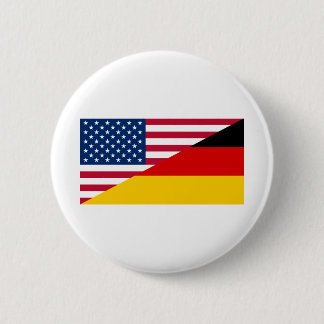 Deutsche amerikanische Flagge Stolz US Deutschland Button