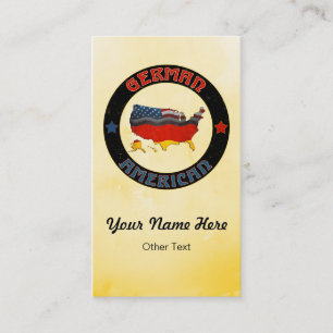 Deutsche amerikanische visitenkarte
