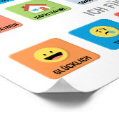 Deutsche Autismus AAC PECS Mitteilung zur Meldung Poster (Ecke)