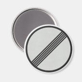 Deutsche Autobahn No Speed Limits Road Sign Magnet (Vorderseite/Rückseite)