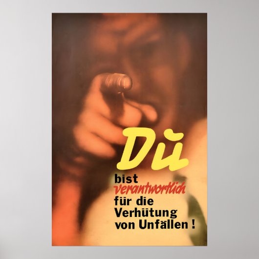 Deutsche Bahn Plakat Sie sind verantwortlich für d (Vorne)