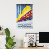 Deutsche Bahn Plakat Wer mit dem Schlafwagen reist (Heimbüro)