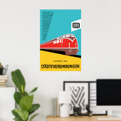 Deutsche Bahn TEE Plakat 1963 DB Inter-City (Heimbüro)