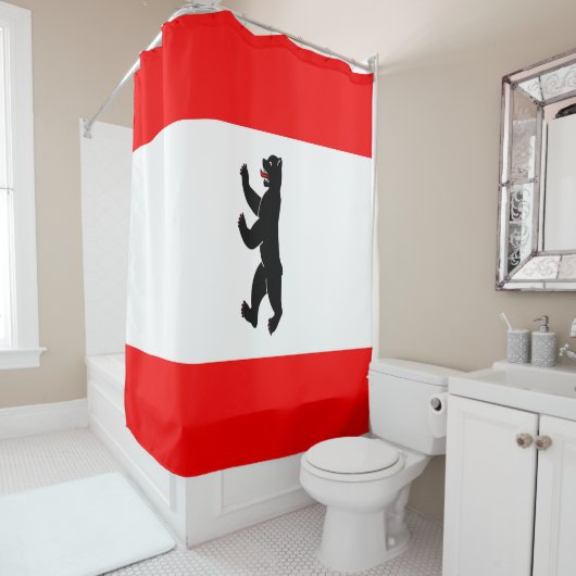 Deutsche Bärenflagge Duschvorhang (Beispiel)