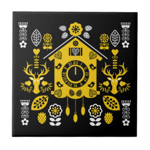 Deutsche Bauernmalerei Kunst Fliese