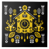 Deutsche Bauernmalerei Kunst Fliese (Vorderseite)